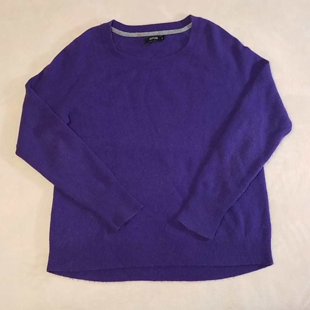 100% Cashmere Royal Purple Sweater